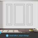 Art3d Premade Bilinear Frame Accent Molding Set, Pre-Cut Decorative Wainscoting Panel for Home Dcor, Ready-to-Assemble Glue-On Wall Trim for Living Room Bedroom Corridor, 3 Whole Bilinear Frame