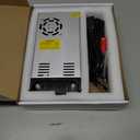 High-Power SMPS 110V/220V AC to 12V DC Converter - 50A 600W Power Supply - Adjustable Switch Transformer for LED Strip, LCD Monitor CCTV, Radio/Car Stereos, 3D Printer - Includes 2 Clamp Wires