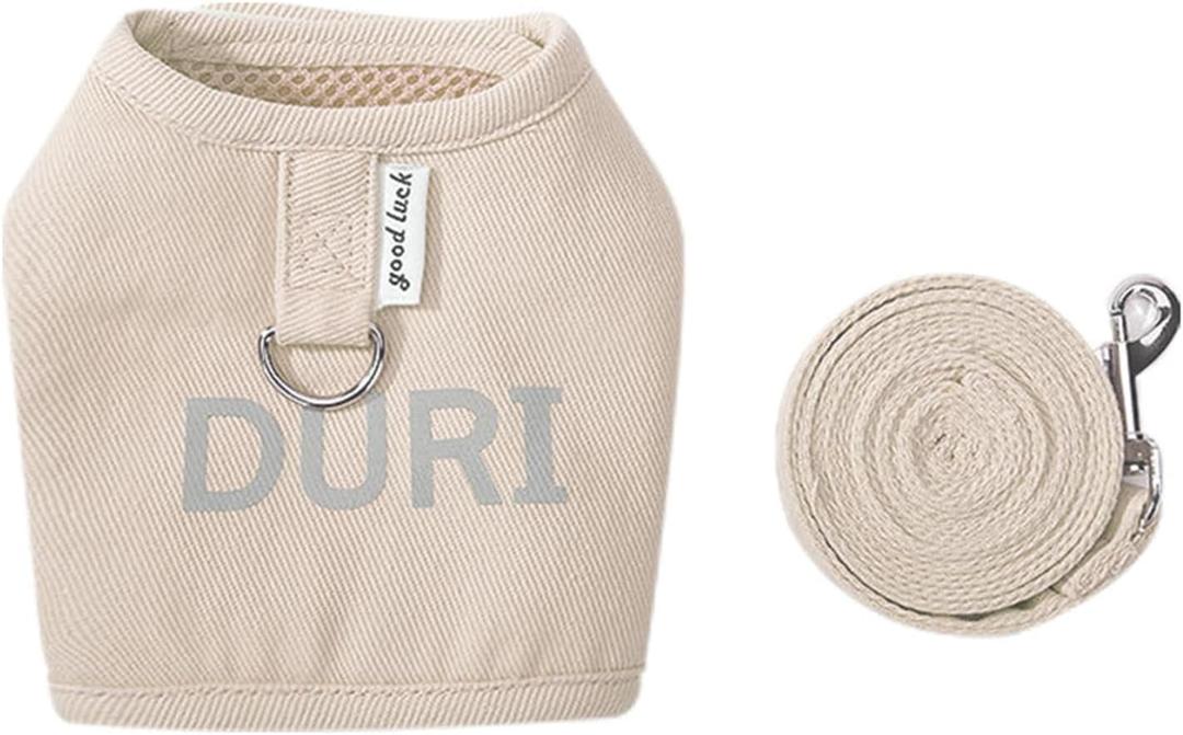 Reflective Letter Chest Back Traction Rope Pet Outdoor Walking Leash for Dog Kitten Puppy Anti-Escape Accessories, Size M