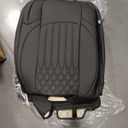 FEINEPRO for Jeep Wrangler Seat Covers 4 Door JL 2026 2025 2024 2023 2022 2021 2020 2019 2018 Custom Seat Cover Full Set Faux Leather Without Rear Cup Holder - Black