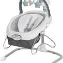 Graco Soothe n Sway LX Portable Baby Swing and Baby Bouncer Bouncer, Multi Direction Seat, 2 Speed Vibration, Derby