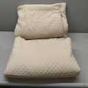 Qucover Oversized King Bedspread 132x 120, Extra Wide Alaska King Bedspread, 3 Piece Soft Microfiber Lightweight Oversized King Quilts Set, Vintage Persian Pattern, with Pillow Shams, Beige