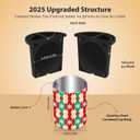 Christmas Clear Ice Cube Maker, 2.5" Stainless Steel Crystal Clear Ice Ball Maker, Ice Molds for Whiskey/Old Fashioned Cocktail/Bourbon, Whiskey Bourbon Gifts for Men, Dad, Husband (Bundle B(2 Pack)