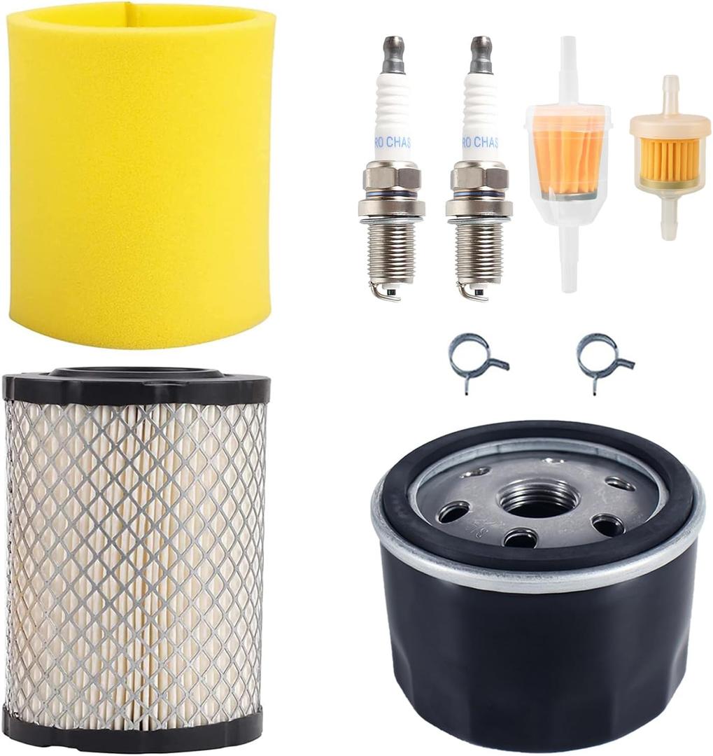 YTH22V46 Z254F Air Filter Oil Filter Tune Up Kit for Husqvarna YTH24V48 Z254 Z246 YTA18542 YTH2348 YTA22V46 YTA24V48 YTH24V54 Mower w/ 17.5hp 19.5hp 20hp 21hp Engine