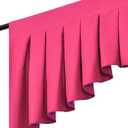 Fuchsia Valances for Windows - Rod Pocket Curtain Valances for Kitchen or Living Room,Pack of 1 (Fuchsia, 39" W x 20" L)