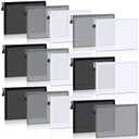 Outus 15 Pieces Mesh Bags Mesh Zipper Pouch Operation Christmas Makeup Bags Cosmetic Travel Organizer Pouch Pencil Case for Office travel(9.84 x 7.09 Inches,Black, Gray, White)