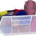 Akro-Mils 30240 AkroBins Plastic Storage Bins, Space-Saving Stackable Bins for Garage, Pantry, Craft Organization, 15-Inch x 8-Inch x 7-Inch, Clear, 12-Pack