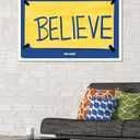 Trends International Ted Lasso - Believe Wall Poster, 22.375" x 34", White Framed Version, 34"L x 22.4"W