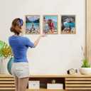 Giftgarden 8x10 Picture Frame Gold Set of 3, Multi Modern 8 x 10 Frames for Wall or Tabletop Display, Golden
