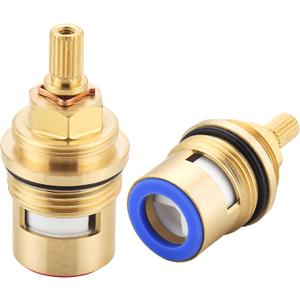 Ceramic Valve for Kohler 1000187 & 1000188, 3/4" Ceramic Cartridge Counterclockwise Close & Clockwise Close, Faucet Cartridges Replacement Assembly, Fits for Kohler Bath Faucet