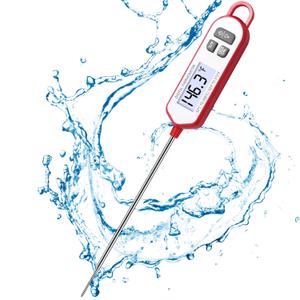 Instant Read Meat Thermometer for Grill and Cooking, Waterproof Fast Food Thermometer with Backlight, Digital Food Probe for BBQ Kitchen Cooking Candy Outside Grill Gifts for Men Him Dad Fathers Day
