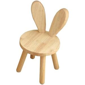 IEUDNS Children Chair Wood Footstool Boys Girls Stable Stepstool Kids Ottoman Foot Stool for Playroom Doorway Nursery Apartment Home