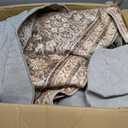 Vivorug 9x12 Area Rugs for Living Room, Non Slip Machine Washable Vintage Rug, Ultra-Thin Lightweight Large Area Rug for Bedroom, Dining Room, Low Pile Rug Earth Tone (Rust/Antique)