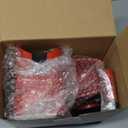 Rotary Cheese Graters with 4 Blades, Large Hand Crank Cheese Grater with Waffle Slicer, Red Cheese Shredder with Suction Base, Easier for Shredding & Grating (Red and Black, 4 Graters)