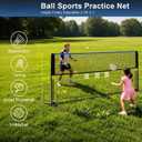 Portable Badminton Net Set, 17FT Wide, Adjustable Height Multi Sport Net for Pickleball, Tennis, Volleyball, Soccer Tennis, Indoor Outdoor with Carry Bag, Easy Setup for Backyard