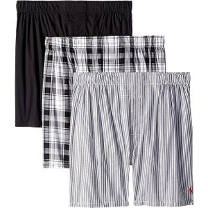 POLO RALPH LAUREN Men's Classic Fit Cotton Woven Boxers 3 Pack (Medium, White/Cruise Navy, Light Blue/Cruise Navy, Cruise Navy/Sporting Royal - 3 Pack) POLO RALPH LAUREN Men's Classic Fit Cotton Woven Boxers 3 Pack (Medium, White/Cruise Navy, Light Blue/Cruise Navy, Cruise Navy/Sporting Royal - 3 Pack)
