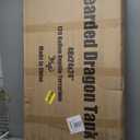 120 Gallon Bearded Dragon Tank, 48"x24"x24" (4x2x2 ft) Large Reptile Terrarium, Reptile Enclosure with Aluminum Frame, Mesh Top, Sliding Lock Doors