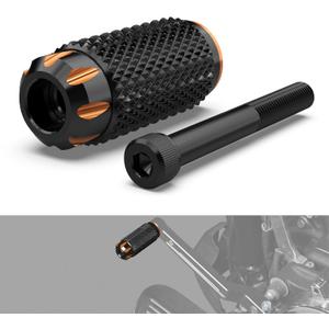 NICECNC Orange Gear Shift Lever Peg Shifter Peg Gear Lever Pedal Compatible with Harley Dyna Fat Bob FXDF 2010-2017, Replacement for 33600383,33600384, See Fitment