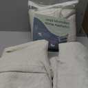 Pinch Pleated Linen Curtains 108 Inches long for Living Room 4 Panels Set Cream Beige Flax Pleat Drapes Back Tab Semi Sheer Neutral Boho Ceiling to Floor 108 Inch Curtains for Bedroom Window 9 FT