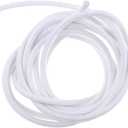 6mm White Heavy Duty Elastic Round Rubber Bungee Rope, Shock Cord Stretch String Tie Down, Repair, Replacement, Outdoor - White, 10m, 2,65 feet