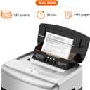Bonsaii 120-Sheet Autofeed Micro-Cut 30-Min Run Heavy Duty Paper Shredder