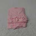 Vonty Ruffled Pillow Cases Queen Pillowcases(20x30), Decorative Ruffle Pillowcases - Pink Pillow Cases Set of 2, Scalloped Euro Sham Farmhouse Pillow Shams with Envelope Closure