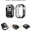 2 x TPU Protective Case for Apple Watch Series 10/11 46mm Case, Lightweight, Soft Skin-Friendly, for Daily & Sports Use [No Screen Protector] Black