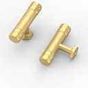Asidrama 10 Pack Gold Kitchen Cabinet Knobs Dresser Knobs T Bar Drawer Knobs Cabinet Hardware Zinc Knobs for Dresser Drawers