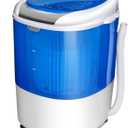 Mini Portable Washing Machine, 5.5 lbs Washing Capacity, Compact Laundry Washer with Durable Design, Single Tub, Rotary Controller, Small Washer Machine for Home Apartment Dorms and RV, Blue