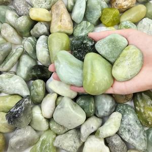 5 lbs Green River Rocks for Plants, 2-3 Inch Large Pebbles for Indoor Plants, Decorative Stones Rocks for Succulent, Landscaping, Vases, Crafting and Garden (Jade)