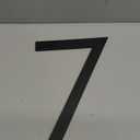 12 Inch Modern House Numbers For Outside Metal Large Address Numbers For House Number Matte Black Floating Outdoor Flush Mount Vertical Aluminum Home Address Numbers 7