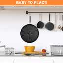 2 x Splatter Screen for Frying Pan, Grease Splatter Guard, Heat-Resistant Splatter Guards for Frying, Silicone Splatter Guard for Everyday Cooking, Dishwasher Safe 16in12in0.5in (Black)