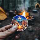 2 x 2 Year Sobriety Coin - Bonfire Society AA/NA Chip Medallion - Sober Group Recovery Gift for Men & Women in Narcotics & Alcoholics Anonymous