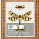 Ornate Classic Gold 10x12 Picture Frame with Raised Leaf Border, 10 x 12 in