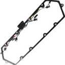 Valve Cover Gaskets + 8 Glow Plugs + BK Relay With Inner Injector Glow Plug Harness Compatible with 7.3L Ford F250 F350 E250 E350 Diesel Powerstroke 1999-2003 (615-201, F81Z-6584-AA)