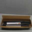 Black Curved Shower Curtain Rod 33-78 Inches Adjustable Splicing Design Shower Rods Curved Round Bowed Rust proof, Premium Stainless Steel Need To Drill Shower Curtain Rod for Bathroom, Bathtub, Stall