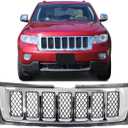 Front Grille compatible with 2011-2013 Jeep Grand Cherokee Overland Models