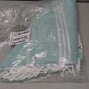 Aegero Turkish Beach Towel, 36"x71" Quick Dry Sand Free Oversized Bath Pool Swim Towel, Lightweight Travel Turkish Towels Vacation Essentials, Aqua