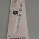 Conair Double Ceramic -Inch Curling Iron, -Inch Barrel Creates Spiral Curls, Hair Curler for Use on Short to Medium Hair, White/Rose Gold