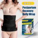 3 in 1 Postpartum Belly Band - Postpartum Belly Support Recovery Wrap, After Birth Brace, Slimming Girdles, Body Shaper Waist Shapewear, Post Surgery Pregnancy Belly Support Band (S/M, Black) (Black)