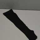 Doc Miller Thigh High Open Toe Compression Stockings 30-40mmHg for Men and Women, Varicose Veins, Pregnancy Support (S, Black)