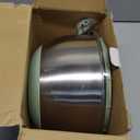 KITHELP Stainless Steel Salad Spinner Large, Vegetables Fruits Wash Bowl with Strainer, Lettuce Spinner Dryer for Efficient Salad Preparation 5.3Qt (Silver)