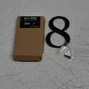 HASWARE House Number Sign 4 inch Modern Door Numbers Signage Plaque Street Home Address Numerals Zinc Alloy (8, Black)