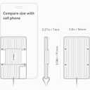 2 x Minimalist Slim Metal Mens Wallet - RFID Blocking Credit Card Holder with Cash Strap and Lanyard - Aluminum Small Thin Front Pocket Wallet (Metalblue)