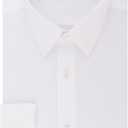 Calvin Klein Mens Dress Shirt Regular Fit Non Iron Stretch Solid (White, M)