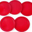 Pack of 5 Red 2-inch Mini Air Hockey Table Pucks