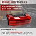 LED Tail Light Assembly Compatible with Toyota Tundra 2022-2026 Left Side