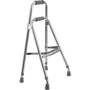 DMI Folding Hemi-Walker Provides Support, Aluminum, Silver, 30'- 35', FSA & HSA Eligible, Lightweight, Superior Support, Comfortable Hand Grips, Easy To Open And Close