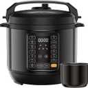 DUMOS 16-in-1 Electric Pressure Cooker, 6QT Programmable Multi Cooker with 12 One-Touch Presets, Soup Steam Yogurt and More, Ceramic Inner Pot Delay Start & Keep Warm, Includes Recipe Guide, Black