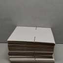 7x5x5 Inches Shipping Boxes Set of 40, White Corrugated Cardboard Box Literature Mailer for Packing Small Business
